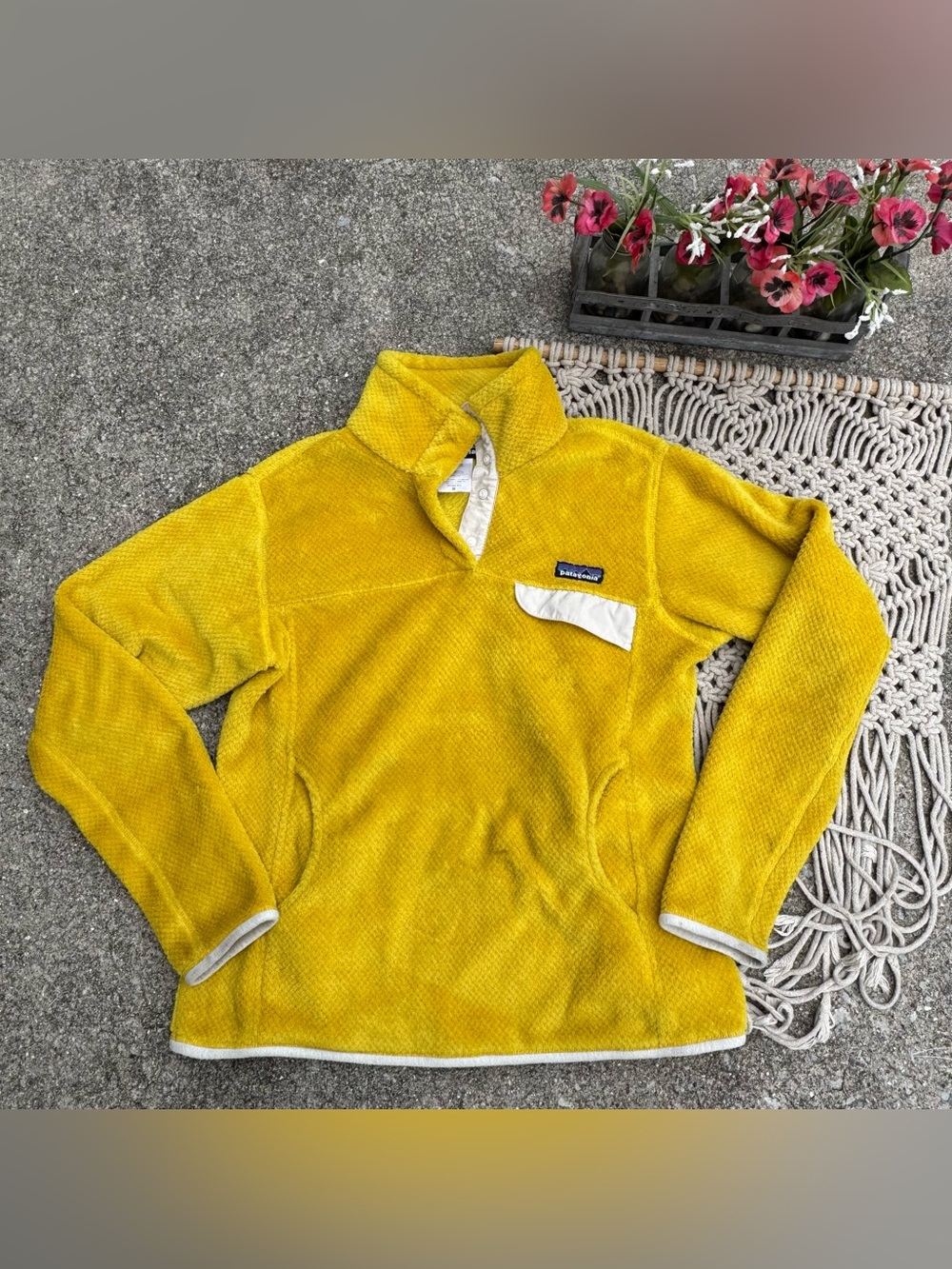 Patagonia Cabin Gold Re-Tool Snap-T Pullover Women’s Medium